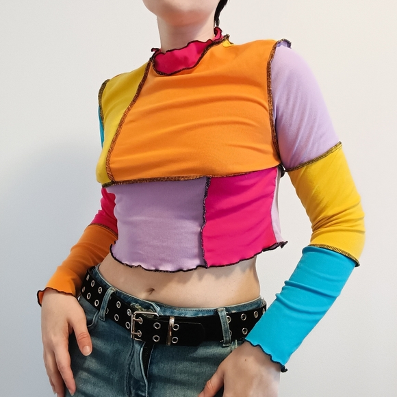 Multicolor long-sleeve top - Picture 4 of 5